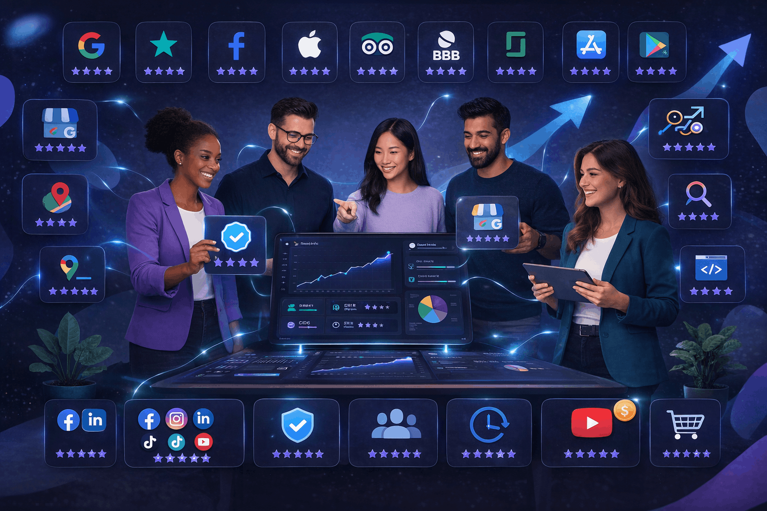 Product team collaborating on delivery and reviews strategy